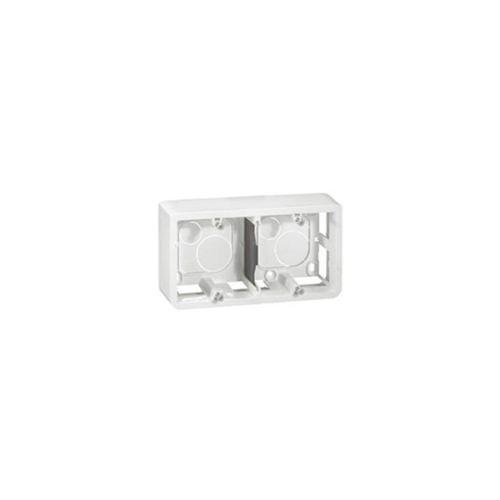 Legrand Mosaic - Cadre saillie 2 postes - 2 x 2 modules - horizontal - 080285