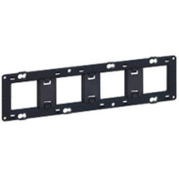 Legrand - Support 4 postes (8M) - Mosaic/Céliane - Fixation VIS - 4 x 2 modules - 080254