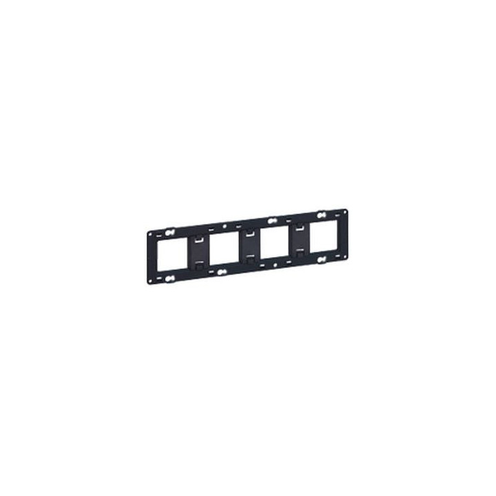 Legrand - Support 4 postes (8M) - Mosaic/Céliane - Fixation VIS - 4 x 2 modules - 080254