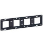 Legrand - Support 4 postes (8M) - Mosaic/Céliane - Fixation VIS - 4 x 2 modules - 080254