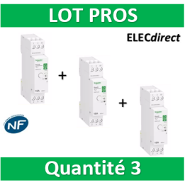 Schneider - Télérupteur RESI9 XP - Unipolaire 16A - 250V - Silencieux - R9PCL2Sx3