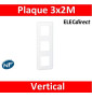 Legrand Mosaic - Plaque 3 x 2 modules - 3 postes (6M) - vertical - 078823