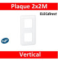 Legrand Mosaic - Plaque 2 x 2 modules - 2 postes (4M) - vertical - 078822