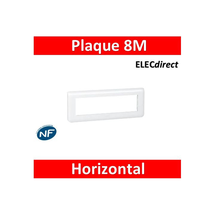 Legrand Mosaic - Plaque 8 modules - horizontal - 078818
