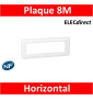Legrand Mosaic - Plaque 8 modules - horizontal - 078818