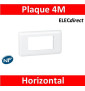 Legrand Mosaic - Plaque 4 modules - horizontal - 078814