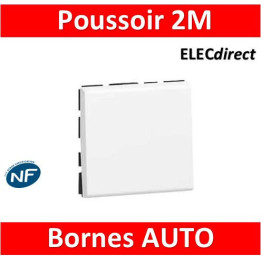 Legrand Mosaic - Bouton poussoir - 2 modules - 6A - 230V - 077040