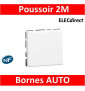 Legrand Mosaic - Bouton poussoir - 2 modules - 6A - 230V - 077040