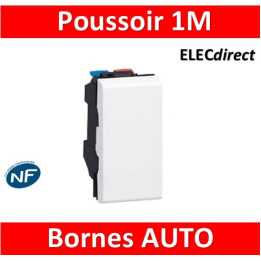 Legrand Mosaic - Bouton poussoir - 1 module - 6A - 230V - 077030