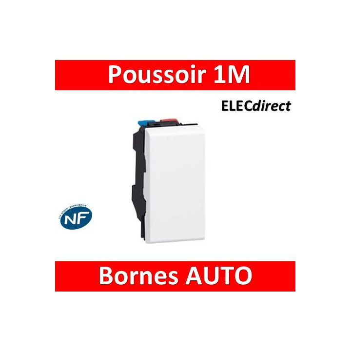 Legrand Mosaic - Bouton poussoir - 1 module - 6A - 230V - 077030