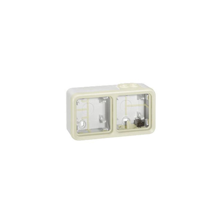 Legrand Plexo - Boîtier blanc 2 postes horizontaux - IP55/IK07 - 069690
