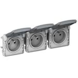 Legrand Plexo - Triple PC précâblées - horizontal - 16A - 230V - IP55/IK07 - 069564