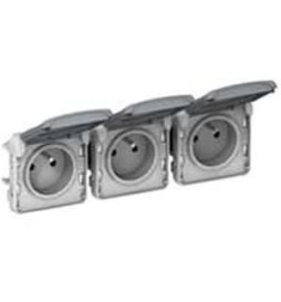 Legrand Plexo - Triple PC précâblées - horizontal - 16A - 230V - IP55/IK07 - 069564