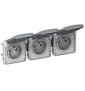 Legrand Plexo - Triple PC précâblées - horizontal - 16A - 230V - IP55/IK07 - 069564