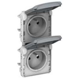 Legrand Plexo - Double PC précâblées - vertical - 16A - 230V  - IP55/IK07 - 069563