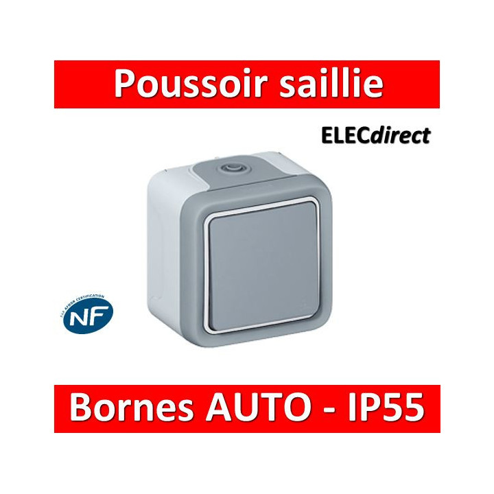 Legrand Plexo - Bouton poussoir 10A - 230V - IP55/IK07  - 069720