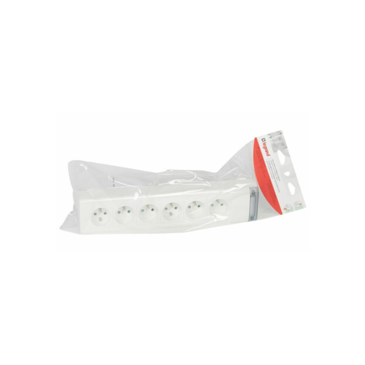 Legrand - Bloc multiprise fixable 6 prises de courant 2P+T longueur 343mm - à cabler - 050611