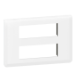 Legrand Mosaic - Plaque 2 x 6 modules - Blanc - Réf : 078836L