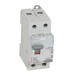 Legrand - DX3 - Interrupteur Différentiel  - 2P - 80A - 30mA  - Type A - Réf : 411557