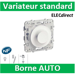 Schneider Odace - Variateur standard - 40.....600W - 2 fils - Blanc - S520511