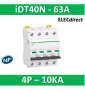 Schneider Acti9 iDT40N - disjoncteur modulaire - 4P - 63A - courbe C - 6000A/10kA A9P24463