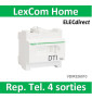 Schneider - LexCom Home DTI Test - Répartiteur Téléphone 4 sorties - VDIR326010