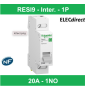Schneider Resi9 XP - interrupteur - 1P - 20A - 1NO - 250VCA - R9PS120