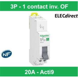 Schneider Resi9 - commutateur 3 positions - 1OF - 20A - 250VCA - R9PSC3