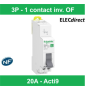 Schneider Resi9 - commutateur 3 positions - 1OF - 20A - 250VCA - R9PSC3