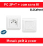 Legrand - Prêt à poser Mosaic complet blanc - prise de courant + Commande sans fil - 077734L