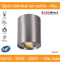 Spectrum - Spot intérieur en saillie - CHLOE GU10 aluminium - IP20, 10W LED max - Réf : SLIP004001