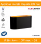 Spectrum - Applique murale intérieur bi-directionnelle - Squalla G9 noir - IP20, 10W LED max, A++ - Réf : SLIP006002